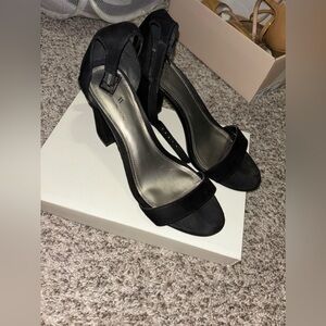 Worthington Black Strap Ankle Heel
